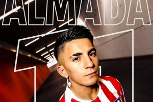 马竞官方：新援阿尔马达在阿根廷队右腿肌肉受伤，恢复时间待定